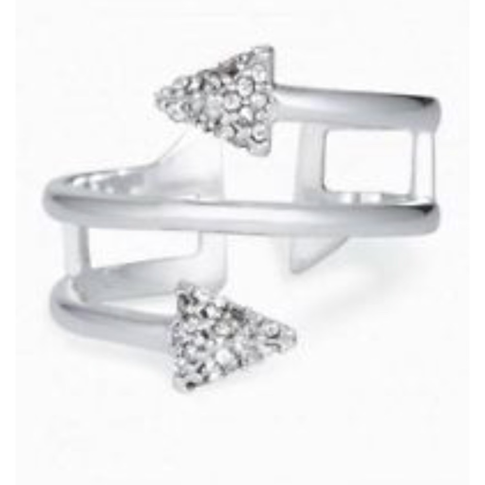Silver Winding Arrow Ring
